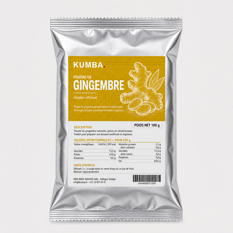 Gingembre en poudre 100g